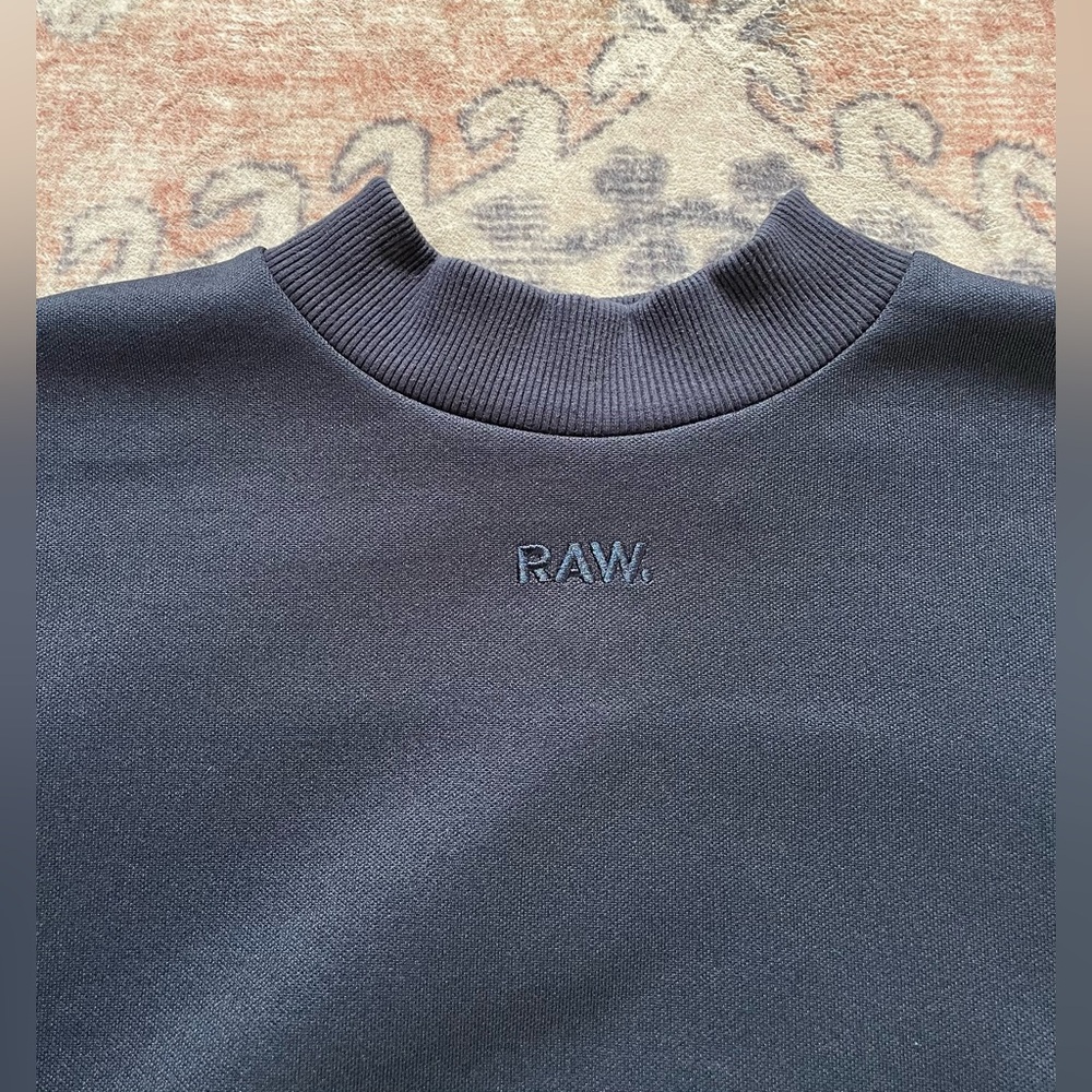 G-Star Navy Blue RAW Classic Athleisure Active Pullover Sweatshirt Women’s Small - Picture 2 of 5